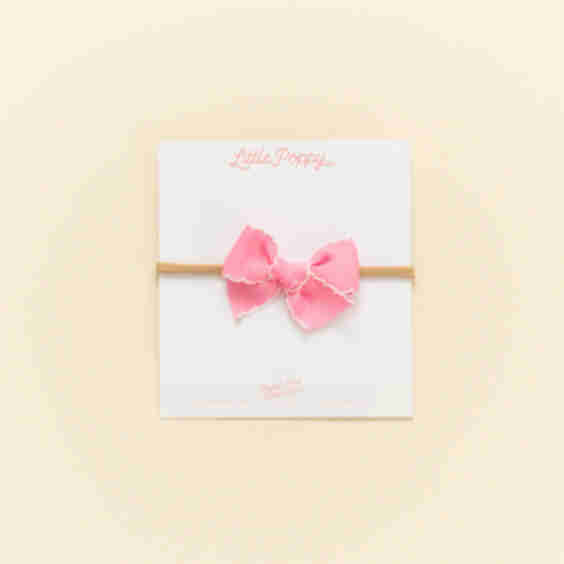 Scalloped Ribbon Headband Bow