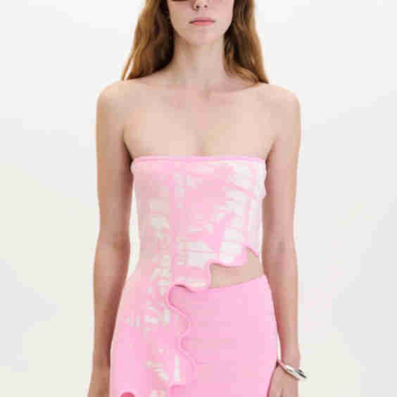 Pomelo Wavy Bra Top