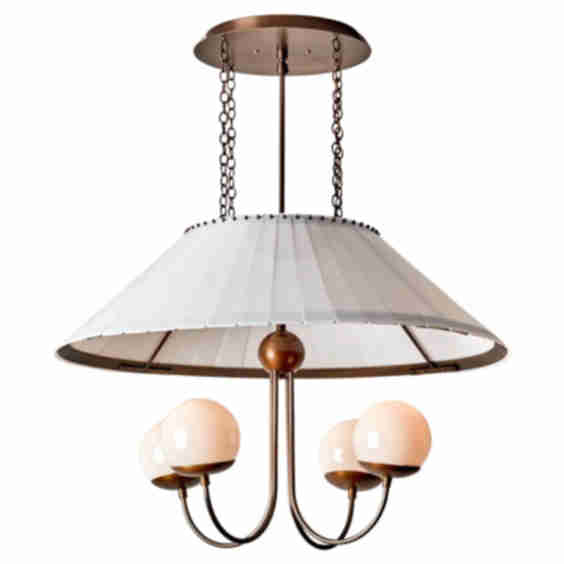 Adele Milk Glass Chandelier 30"
