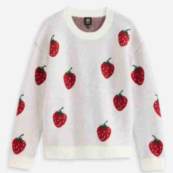 Cleo Strawberry Pullover Sweater