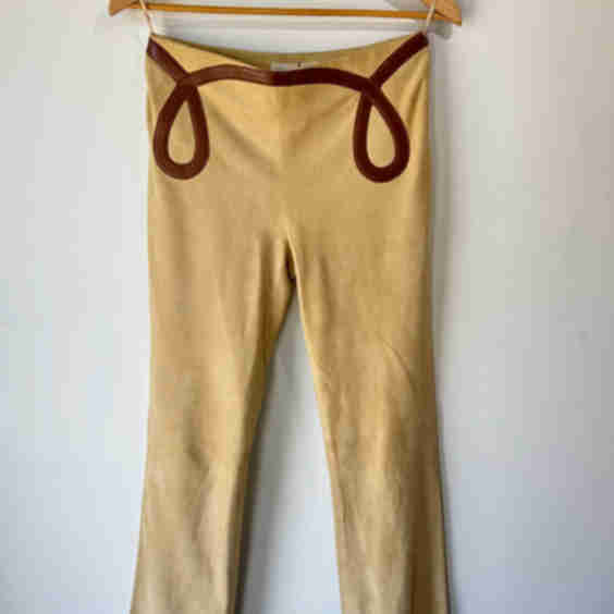 Vintage Valentino Suede Pants