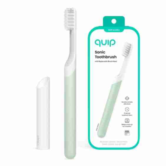 Sonic Adult Electric Toothbrush Soft Bristles Built-in Timer + Travel Case