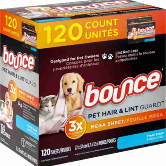 Pet Hair and Lint Guard Fresh Scent Mega Dryer Sheets 120 Ct