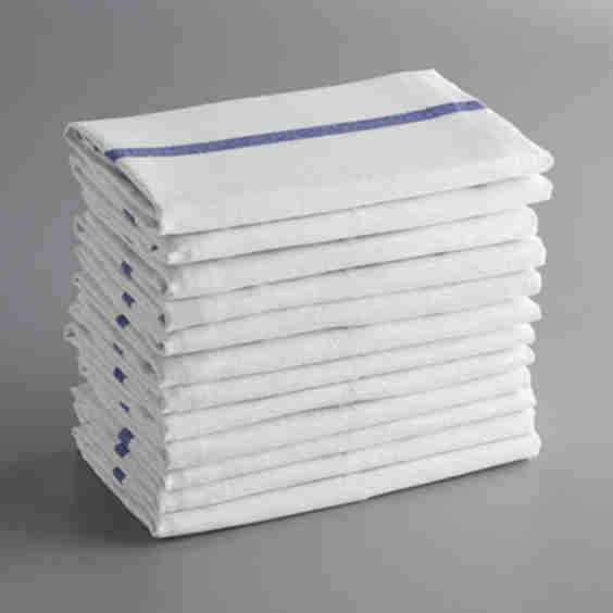 15" x 26" 24 oz. Cotton Herringbone Kitchen Towel - 12/Pack