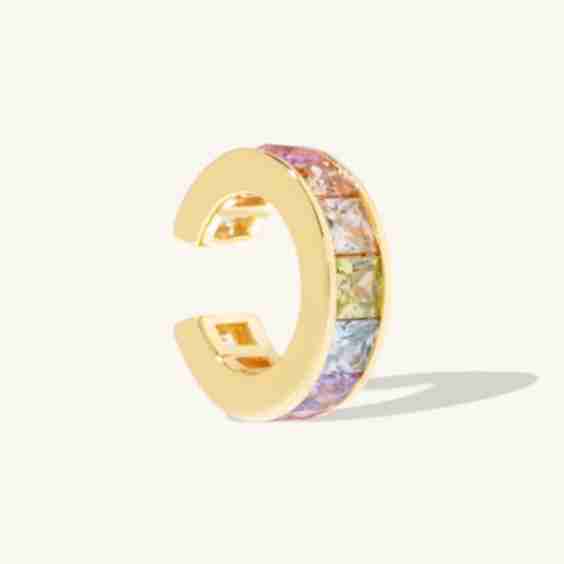 Rainbow Gem 9mm Ear Cuff