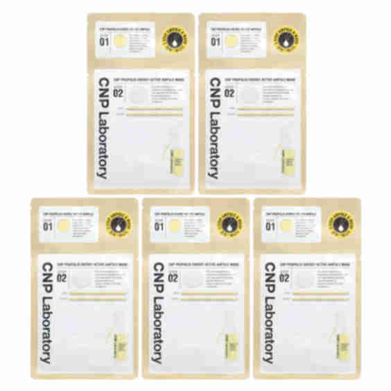 2 Step Propolis Energy Active Ampule & Beauty Mask Set, 5 Sets