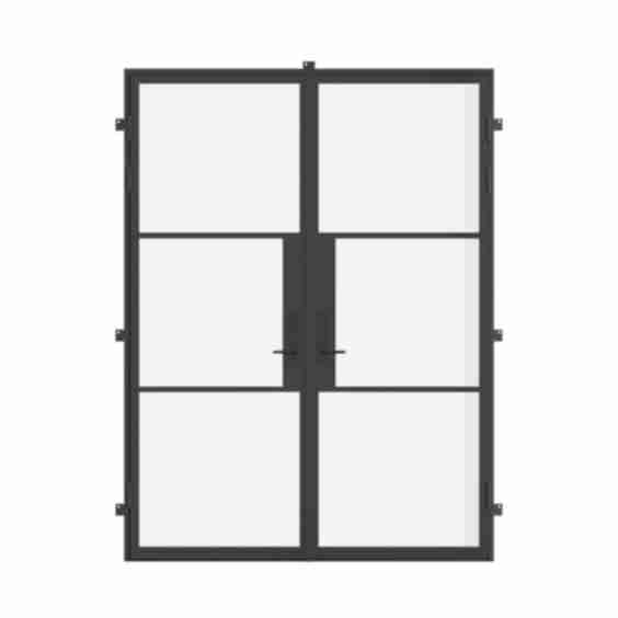 Air 4 Double Flat Steel Doors