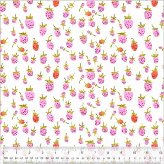 Strawberry Wide Lilac Fabric