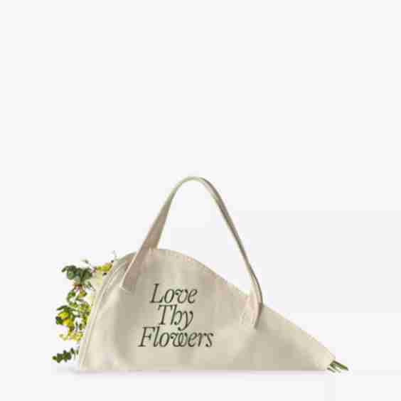 Love Thy Flowers Cotton Flower Tote Bag
