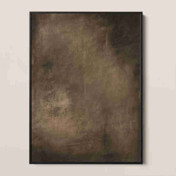 Umber Framed Canvas