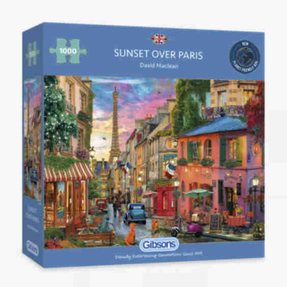 Sunset Over Paris 1000-Piece Jigsaw Puzzle