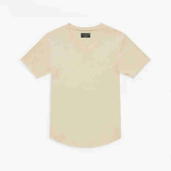 Slub Scallop V Top