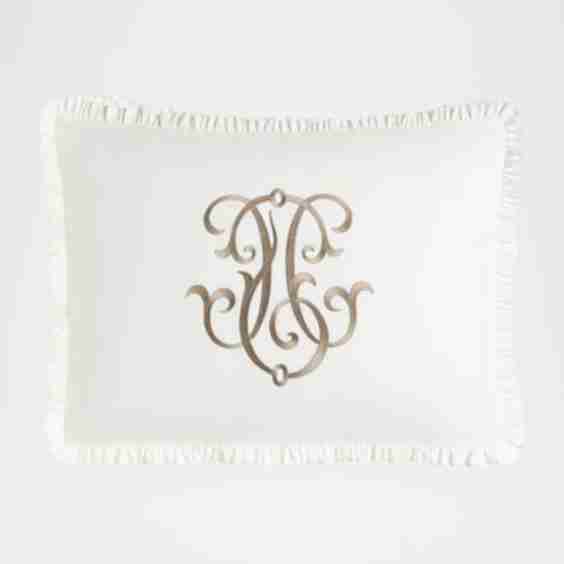 Each Essex King Embroidered White Box Sham