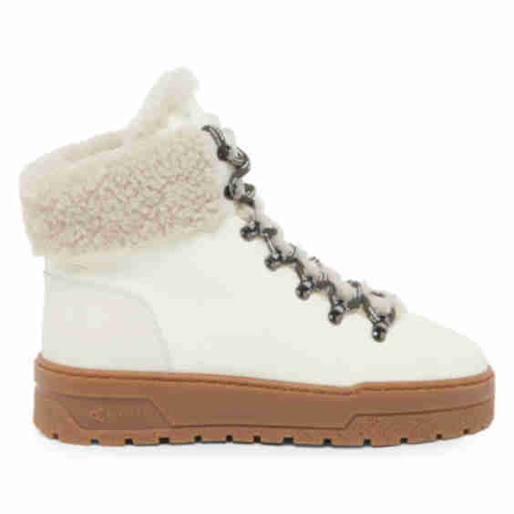 Ice Cracker Shearling-Trimmed & Leather Platform Ankle Boots