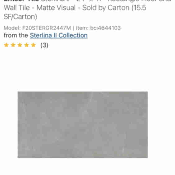 Sterlina II - 24" x 47" Rectangle Floor and Wall Tile