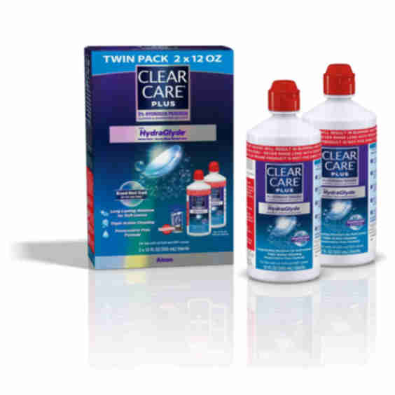 Hydraglyde Cleaning and Disinfecting Contact Lens Solution For Soft Lenses - Twin Pack