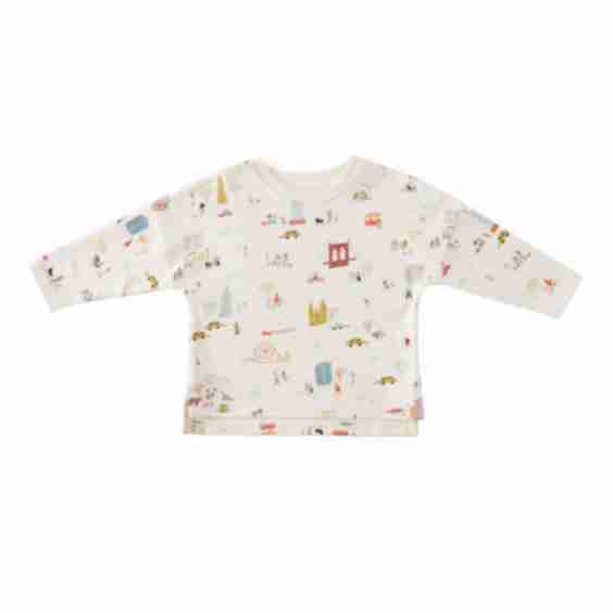 Dropped Shoulder Long Sleeve Top