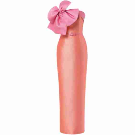 Bow Strapless Maxi Dress