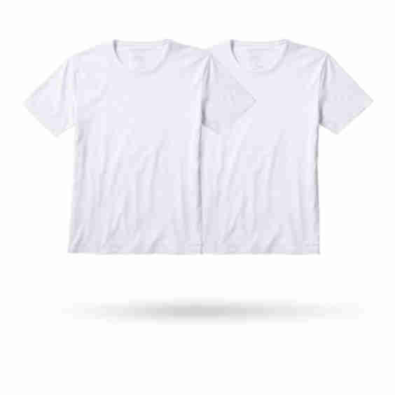 Crew Neck Undershirt 2 Pack Supersoft Fitted