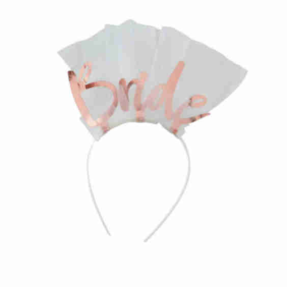 Bride To Be Bachelorette Party Veil Headband