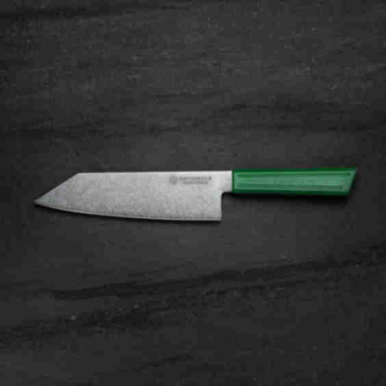 180mm Bunka. AUS8 Stainless. Recycled Plastic Skateboard Material Handle