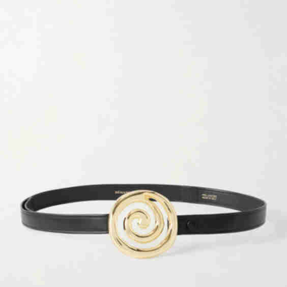 Koru Embellished Leather Belt