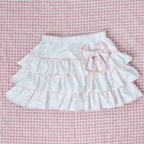Kawaii Polkadot Ruffle Skirt