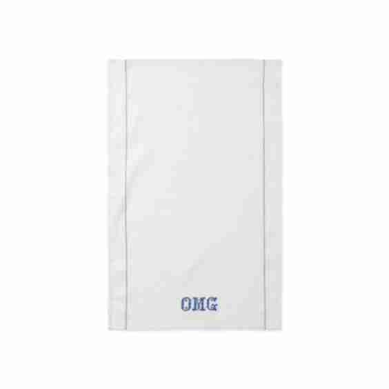 Embroidered Tea Towel OMG
