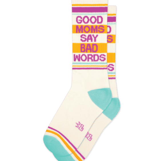 Good Moms Say Bad Words Gym Socks