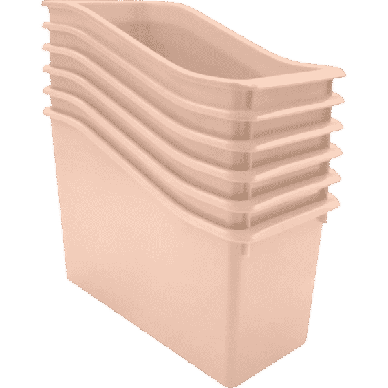 Plastic Book Bin 6 Pack