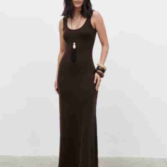 Nora Boucle Knit Maxi Dress