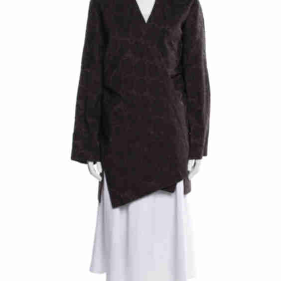Shawl Collar Silk Jacket