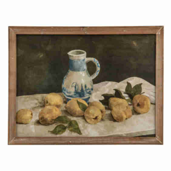  Lemons + Pitcher Wood Framed Art