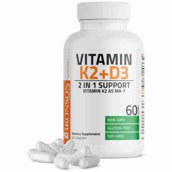 Vitamin K2 MK-7 Plus Vitamin D3 Supplement 