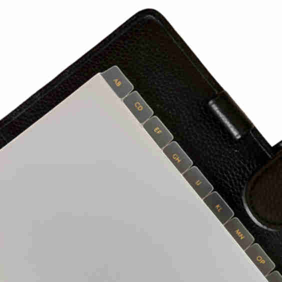 Glitch Alphabet A-Z Side Tab Planner Dividers