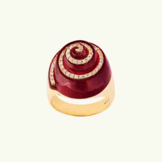 Snail Tourmaline Ring