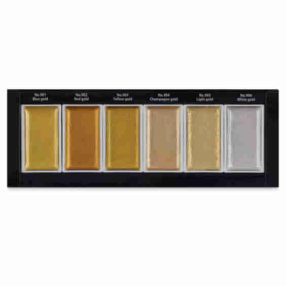 Watercolor Paint Pan - Set of 6, Starry Colors