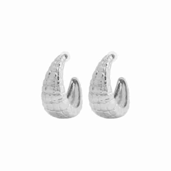 Large Hoop Croco Earrings 