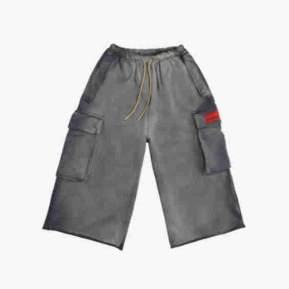 Washed 3/4 Length Cargo Short