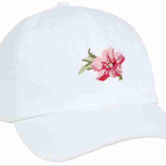 Azalea Cross Stitch, Sun Goddess, Tuck-In Strap, UPF 50+ Hat