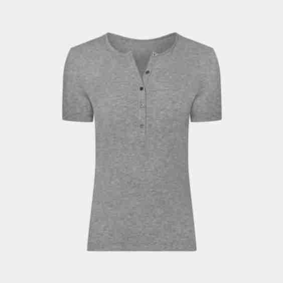 Modal Rib Short Sleeve Henley