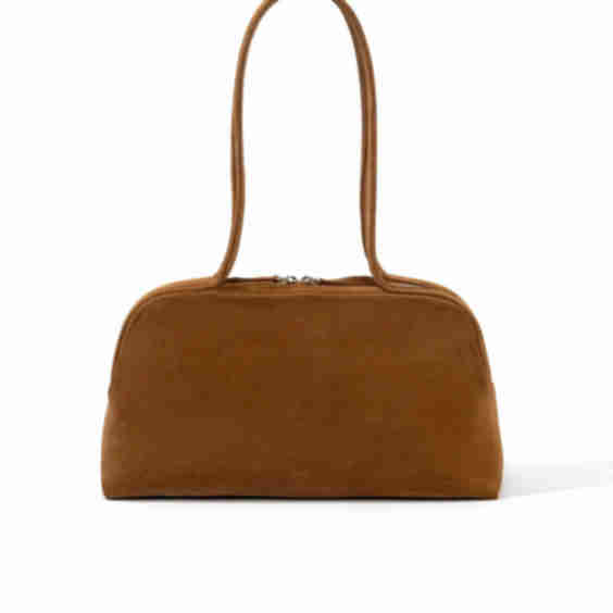 Bowling Small Suede Bag