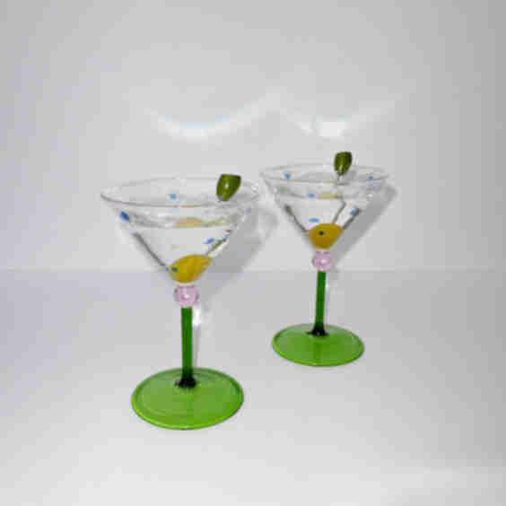 Olive Garden Martini Glass Set