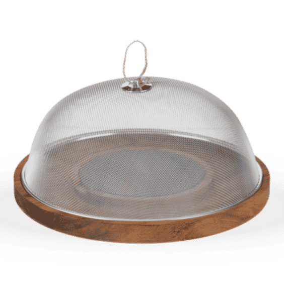 Modern Manor Slate & Acacia Cheese Board with Dome