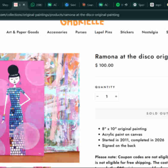 Ramona At The Disco Painting