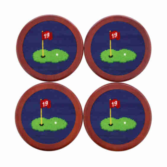 Set of 4 Hand-Stitched Coaster 
