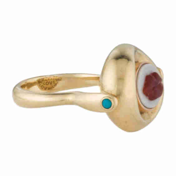 Enamel Lady is a Tramp Cocktail Ring