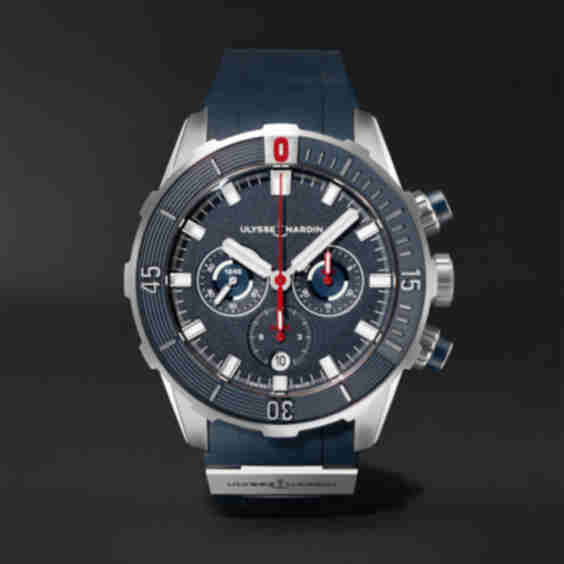 Diver Automatic Chronograph 44mm Titanium and Rubber Watch