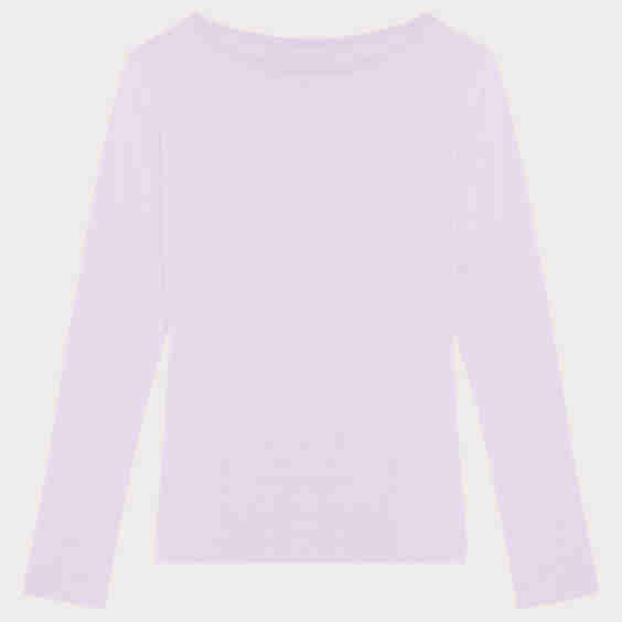 Basic Boat Neck Sweater In Tencel Modal With Silk