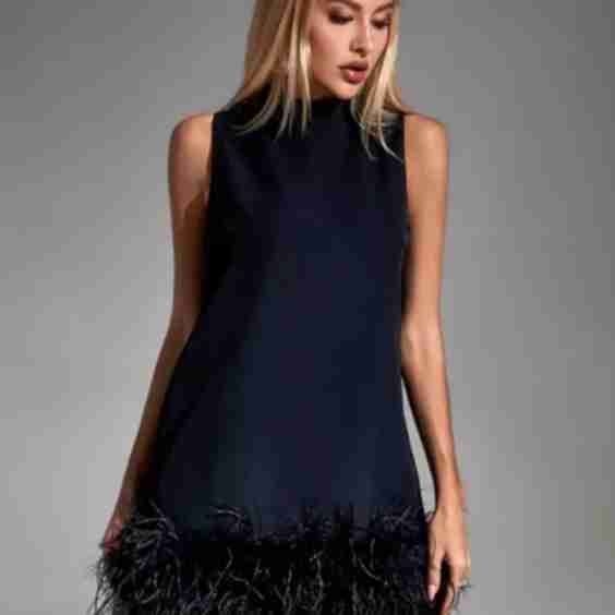 Hope Feather Mini Dress